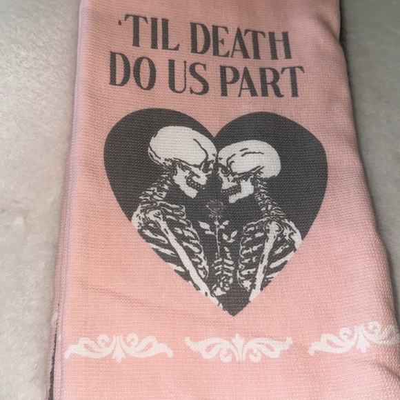 NEW RELEASE Deborah Connolly ‘Til Death Do Us Part Skeleton Kitchen Dish Towels - Picture 2 of 5